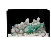 Green Fluorite + Quartz.