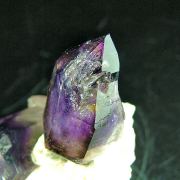 Quartz var. Amethyst on Orthoclase