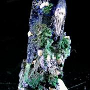 Azurite with Malachite and Cerussite