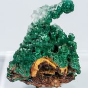 Malachite with Calcite and Cerussite