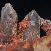 Microcline with Quartz (variety smoky)