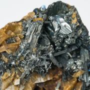 Chalcostibite with Zinkenite and Siderite