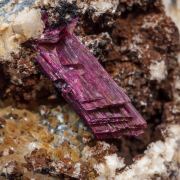Erythrite with Calcite