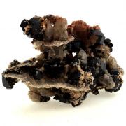 Dravite, Quartz, Fluorapatite.