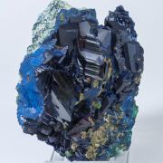 Azurite with Malachite