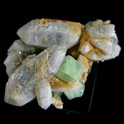 Bertrandite, Quartz, Fluorite, Pyrite, Ferberite