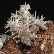 Cerussite (twinned)
