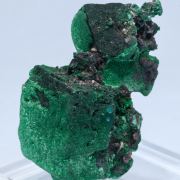 Malachite after Azurite with Copper