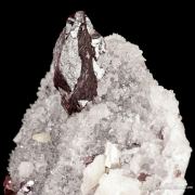 Cinnabar on Quartz with Dolomite (1990s)