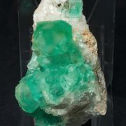 Fluorite (octahedral) with Quartz