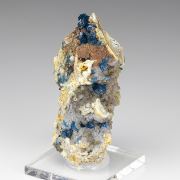 Veszelyite with Hemimorphite