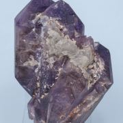 Quartz (variety amethyst) doubly terminated