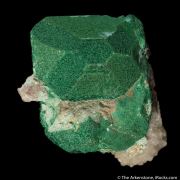 Malachite coating Cuprite