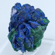 Azurite with Malachite