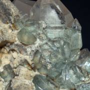 Fluorapatite with Quartz, Siderite and Ferberite