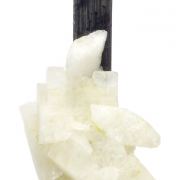 Tourmaline, albite