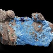 Carbonatecyanotrichite with Azurite and Calcite
