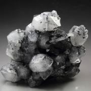 bi-terminated QUARTZ with BOULANGERITE inclusions