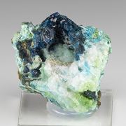 Veszelyite with Theisite, Hemimorphite
