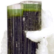Tourmaline, albite