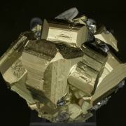Pyrite with Quartz and Tetrahedrite