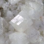 Harmotome on Calcite
