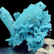 Chrysocolla, malachite, pseudo. after azurite