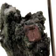 Pink Fluorite with Adular.