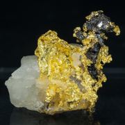 Gold with Quartz and Sphalerite
