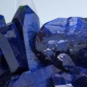 Azurite with Malachite