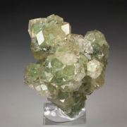 gem GARNET var. GROSSULAR with GREEN CHROMIAN PHANTOMS