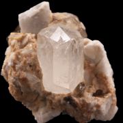 Phenakite (rare matrix drill bit twin) - Ohngaing, Mogok Township, Pyin-Oo-Lwin District, Mandalay Region, Myanmar (Burma)