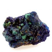 Chessylite ( Azurite ) + Cuprite.