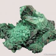 Malachite ps. Azurite, with Cerussite