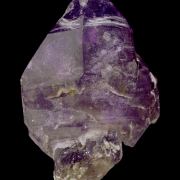 Sceptered Quartz (variety amethyst) on Quartz (variety smoky)