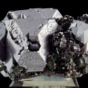 Galena on sphalerite