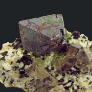 Cafarsite with Agardite and Smoky Quartz