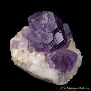 Fluorite on Calcite