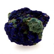 Chessylite ( Azurite ) + Cuprite.