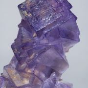 Fluorite with Baryte and Stibnite