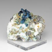 Veszelyite with Hemimorphite