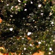 Libethenite with Pseudomalachite