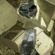 Pyrite with Quartz and Tetrahedrite