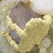Fluorite, quartz, calcite, dolomite