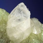 Prehnite Cast After Anhydrite With Calcite