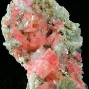 Rhodochrosite with Fluorite, Quartz, Pyrite and Galena