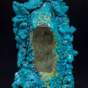 Chrysocolla on Quartz