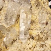 Brookite with Quartz