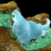 Rosasite, malachite