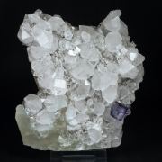Fluorite with Quartz and Calcite